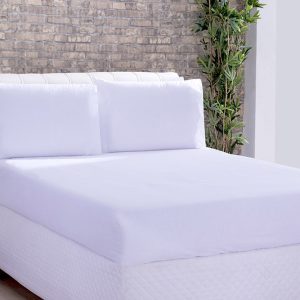 Lençol Microfibra Avulso Casal Branco